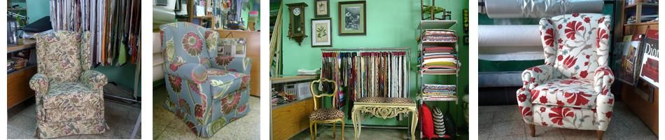 Tapicería Jofu muebles con tapizado floral